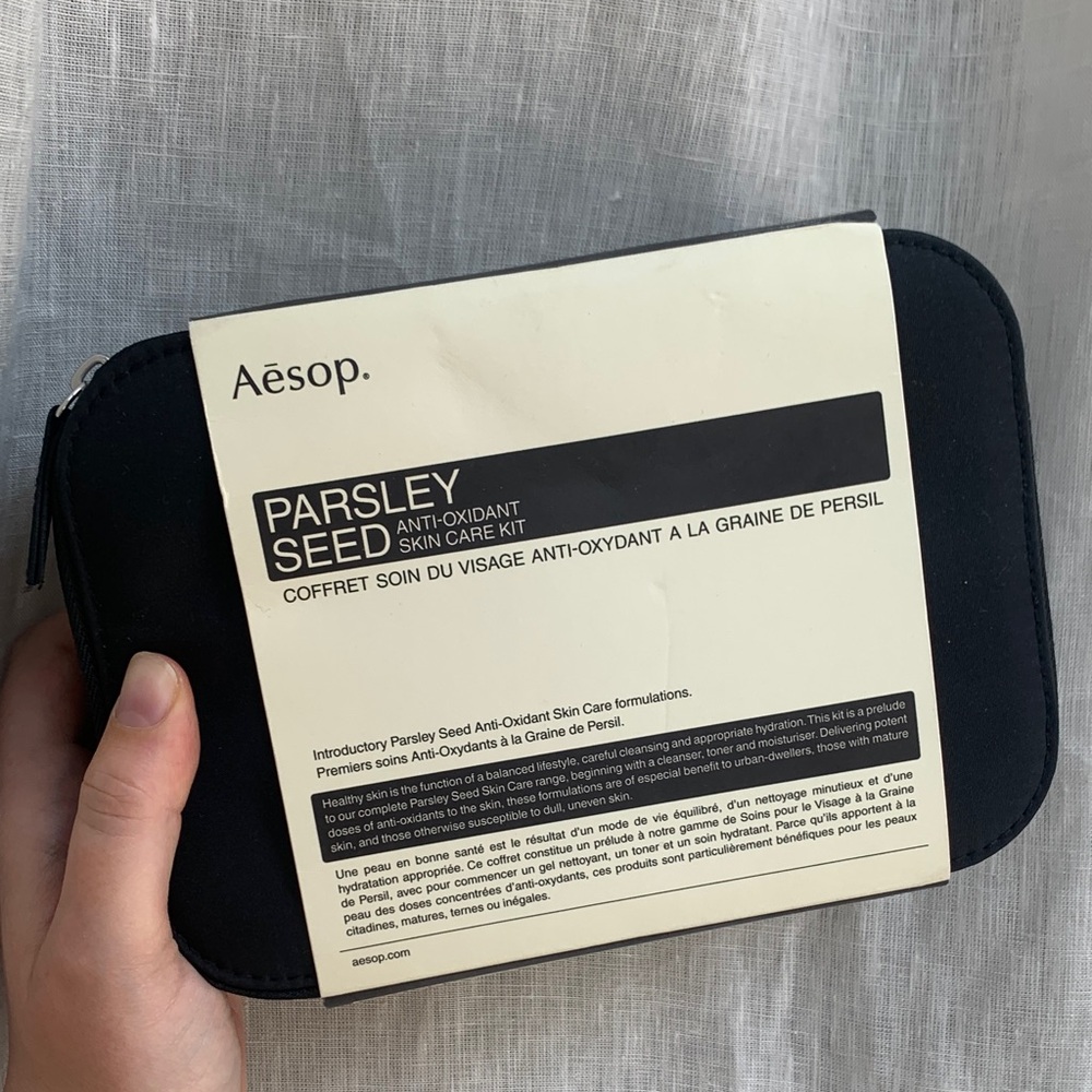 Aesop Parsley Seed Anti-Oxidant Skin Care Kit | new and unopened, with bag